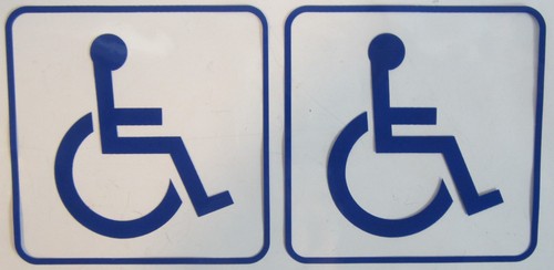 Rollstuhlfahrer aufkleber - rollstuhlfahrer, 2x