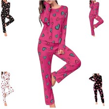 Damen Schlafanzug Pyjama