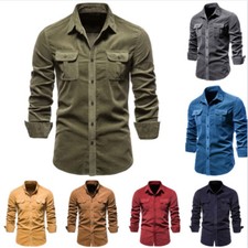 Herren Cord Hemd Jacke