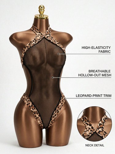 Sexy leoparden muster - sexy, mesh