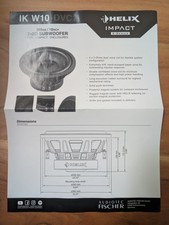 Subwoofer Chassis Von Helix