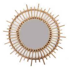 CHILDHOME Rattan Spiegel Fondi Kinderzimmer Dekoration Wandspiegel Natur 