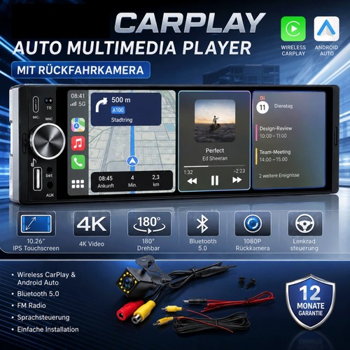 Autoradio din touchscreen - 1,