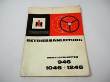 IHC 946 1046 1246 Dieselschlepper Betriebsanleitung Bedienung Wartung 1974