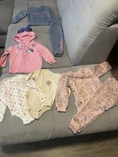 Baby Paket 86/92/98, Disney Jogginganzug, Body, Minnie Maus Jacke