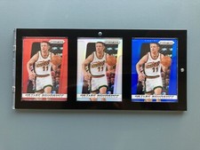 Panini Prizm 2013-14 Detlef Schrempf 3-Card Display - Red, Silver and Blue Prizm
