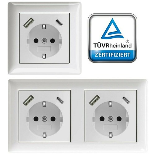 Steckdose mit usb - mit, &usb-c
