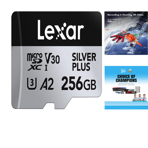 Lexar micro 256gb uhs - lexar, uhs-i