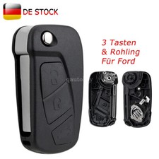 Klapp AutoSchlüssel Gehäuse Ersatz Für Ford KA RU8 2008 - 2016 3 Tasten Rohling