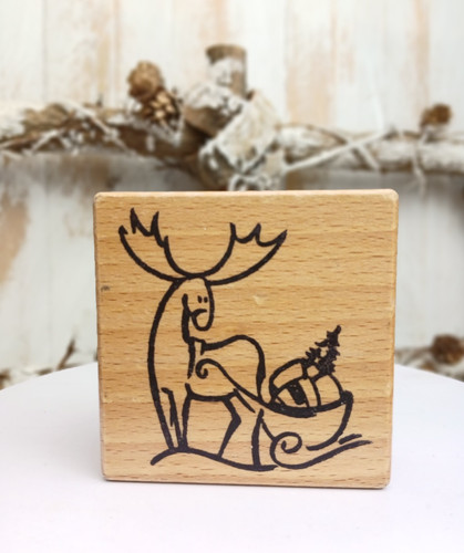 Motivstempel rentier mit - motivstempel,
