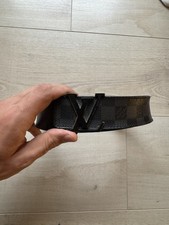 Louis Vuitton Initiales Gürtel Herren Damier Graphite Design