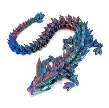 Süße 3d Gedruckte Drachen - Verschiedene Farben - Kristall Drachen Deko