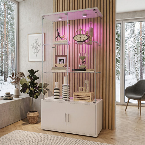 Glasvitrine stehend mit led - stehend,