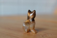 Tigerauge Katze Figur Carving