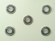 Einbauleuchten 5 er Set in 3 Farben, Niedervolt, Möbeleinbauleuchten Einbaulampe