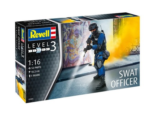 Revell 02805 swat officer 16 - revell, 1:16