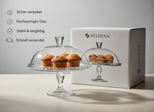 Servierplatte Glas mit Fuß