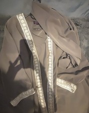 Grau Fledermausärmel Abaya