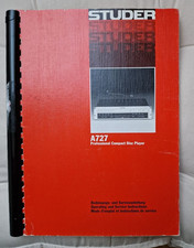 Studer A727 original  Service Manual Professional Compact Disc Player