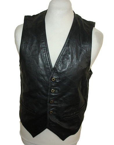 Wilsons biker leder weste - wilsons, gr
