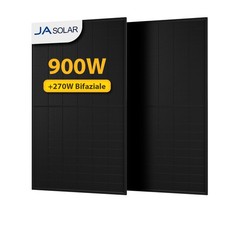 450W JA Solar Bifazial Full Black Solarmodul für Balkonkraftwerk Photovoltaik