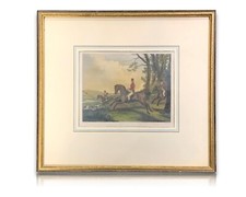 Stahlstich Handkoloriert -