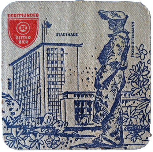 Alter bierdeckel dortmunder - bierdeckel,