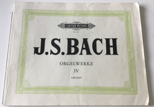 Bach orgelwerke iv - bach,