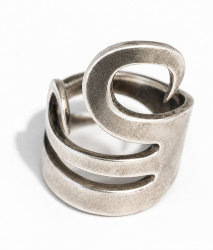 Handgefertigt silber ring aus - silber,