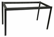 IKEA Effektiv Tischgestell 160x80cm schwarz mit grauen Füßen