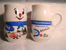 MOHABA 2 Tassen Becher Weihnachtsmarkt 2014 Düsseldorf Die Altstadt ! Glühwein