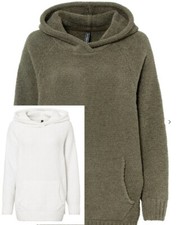 Damen Pullover weiß Long
