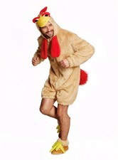 Verrücktes Huhn Kostüm - Faschingskostüm Halloween - Einfach ein brauner