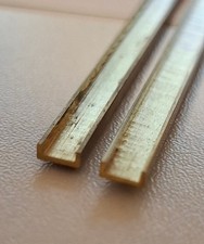 2x5 mm U-Profil Messing Winkel profil gefräst