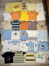 ❤️❤️❤️29tlg Sommerpaket T-Shirts Zwillinge Beige Neutral Unisex gestreift 62-68 