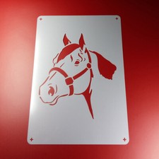 A4 Schablone Pferd Pferdekopf