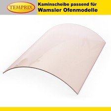 Kaminglas Sichtscheibe Ofenscheibe gebogen für Wamsler Ofenmodelle Kaminscheibe