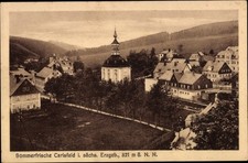 Ak Carlsfeld Eibenstock im Erzgebirge, Blick auf den Ort - 3646488
