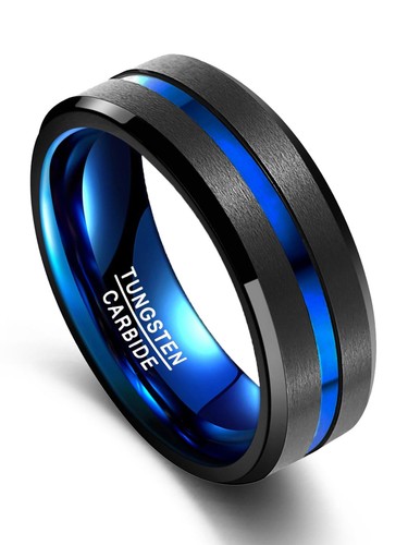 8mm wolfram ring für herren - 8mm,
