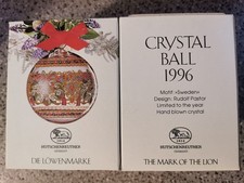 Hutschenreuther  4011699553148 Kristallglas Weihnachtskugel 1996