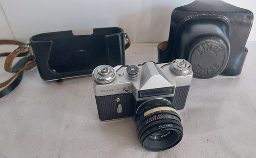Analoge kamera zenit mit - analoge, zenit-e