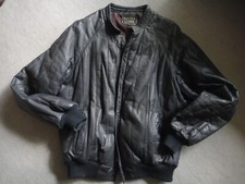 Men's leather jacket blouson