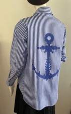 Odeeh Bluse Baumwolle Streifen