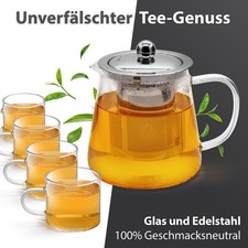 T24 Teekanne + 4 Gläsern Glas