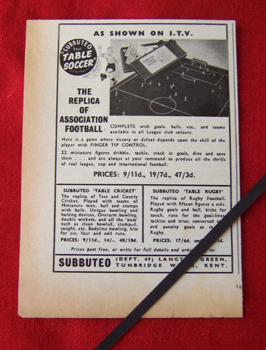 Subbuteo tischkicker wie - subbuteo,