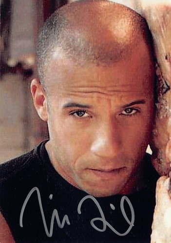 Vin diesel autogramm - vin,