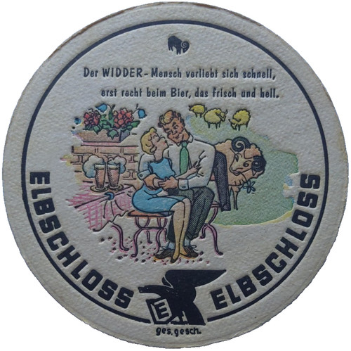 Alter bierdeckel elbschloss - alter,
