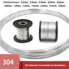Edelstahldraht 0,2mm-3mm Bindedraht V2A Rostfrei Hartstahldraht DIY Metalldraht