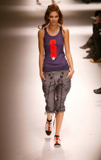 Tolle blaue Schnürhose