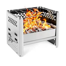 Grafner Campinggrill Camping Holz Grill Outdoor Kocher Hobo steckbar faltbar